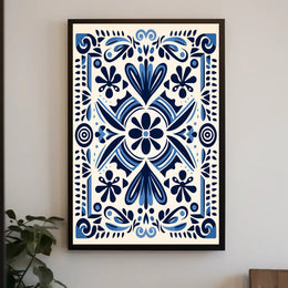 Ornate Floral Design Poster
