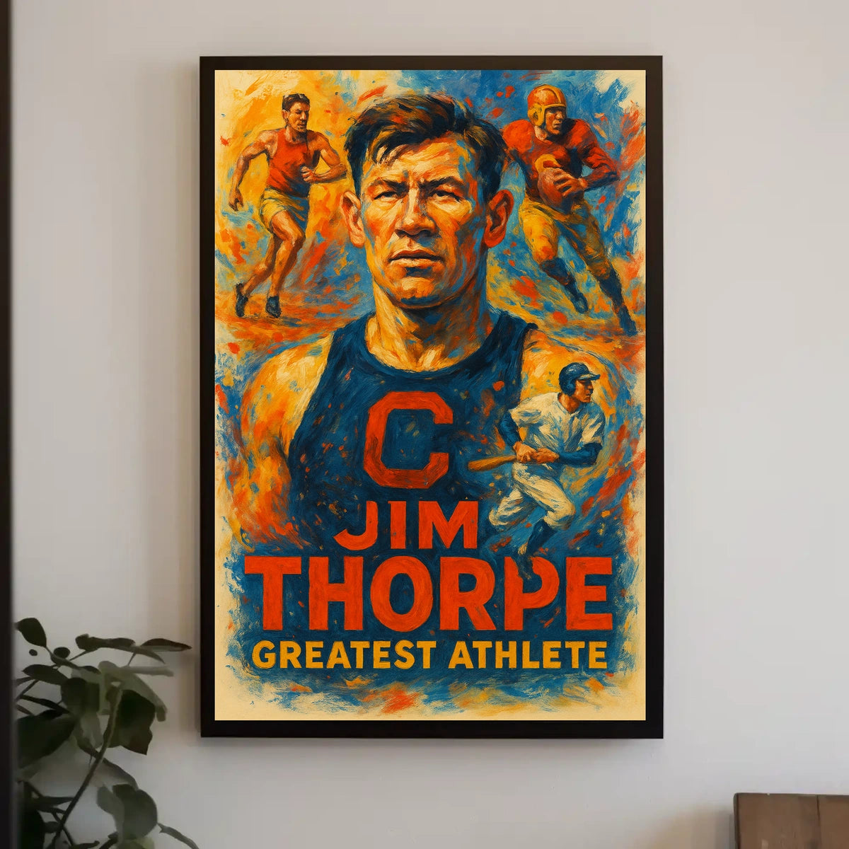 Jim Thorpe Legendary Athlete Poster