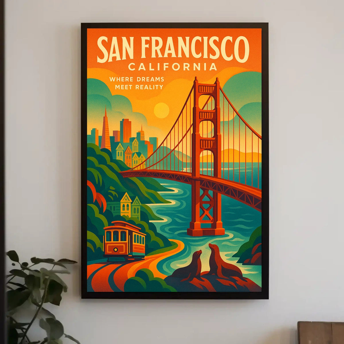 San Francisco Where Dreams Meet Poster