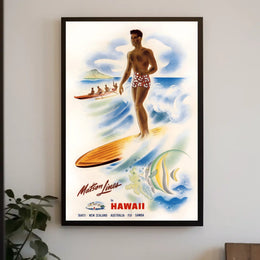 Tropical Adventure With Matson Lines Poster