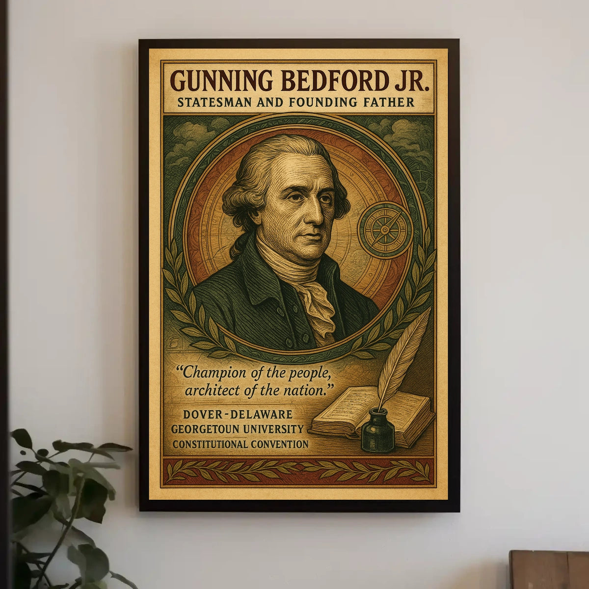 Gunning Bedford Jr. Statesman and Founding Father Poster