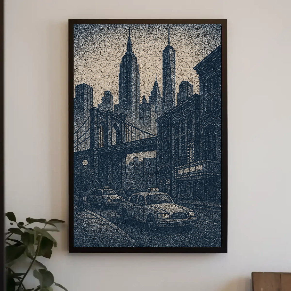 New York City Skyline Art Poster