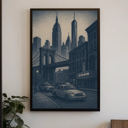New York City Skyline Art Poster