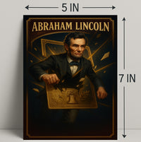 Abraham Lincoln Patriotic Historical Art Poster