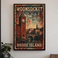 Woonsocket, Rhode Island Vintage Poster