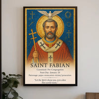 Saint Fabian Poster PosterGoat