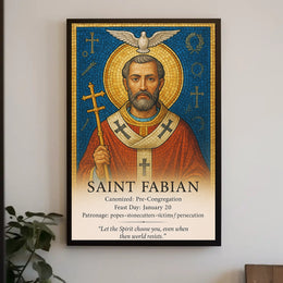Saint Fabian Poster PosterGoat