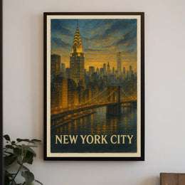 New York City Skyline Poster