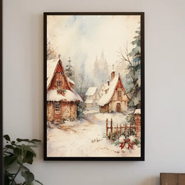 Winter Wonderland Village Poster