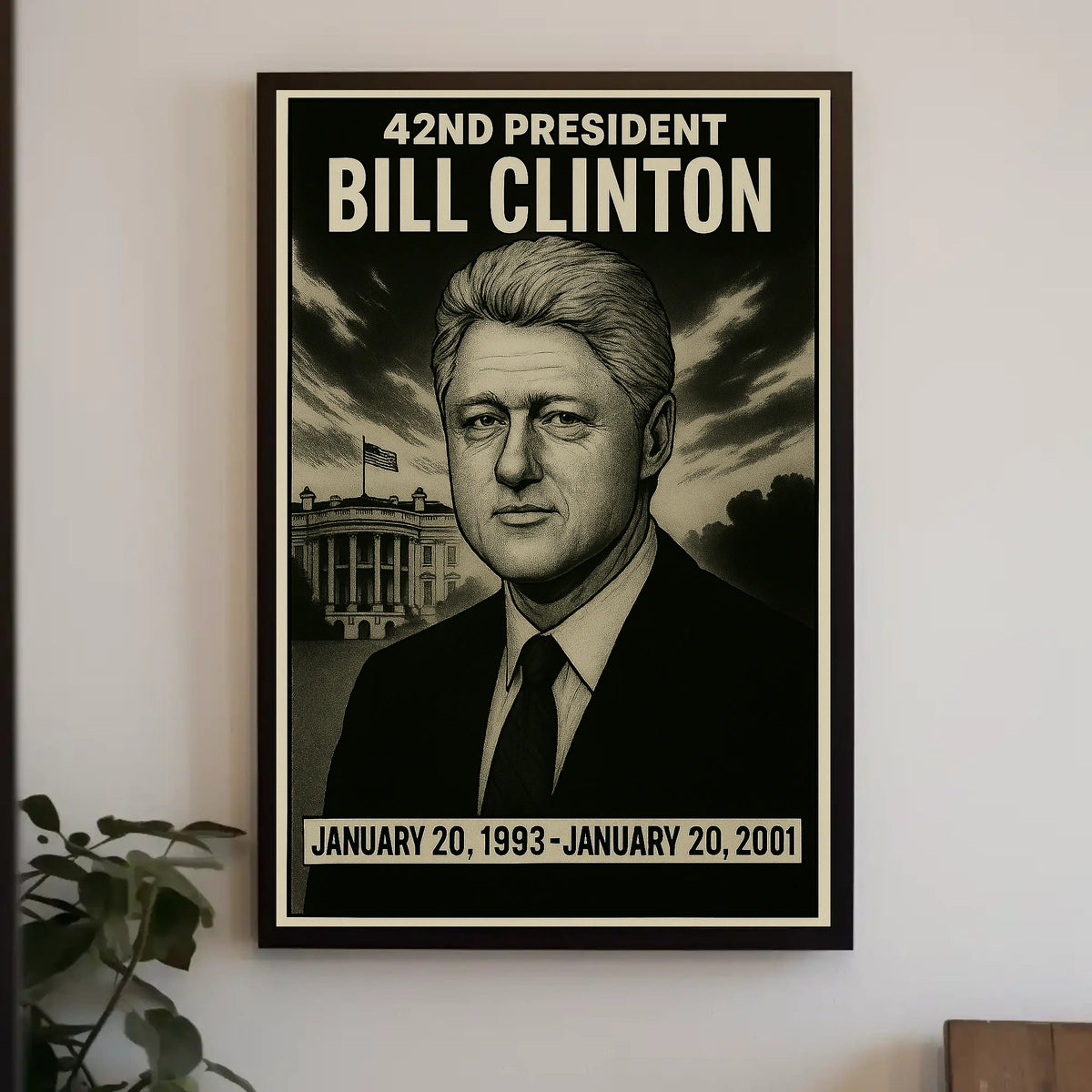 Bill Clinton 42Nd President Poster