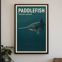 Paddlefish Polyodon spathula Poster