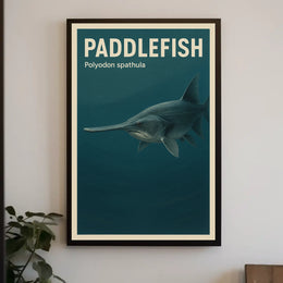 Paddlefish Polyodon spathula Poster