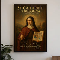 St. Catherine of Bologna  The Patroness of Artists Poster PosterGoat