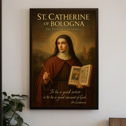 St. Catherine of Bologna  The Patroness of Artists Poster PosterGoat