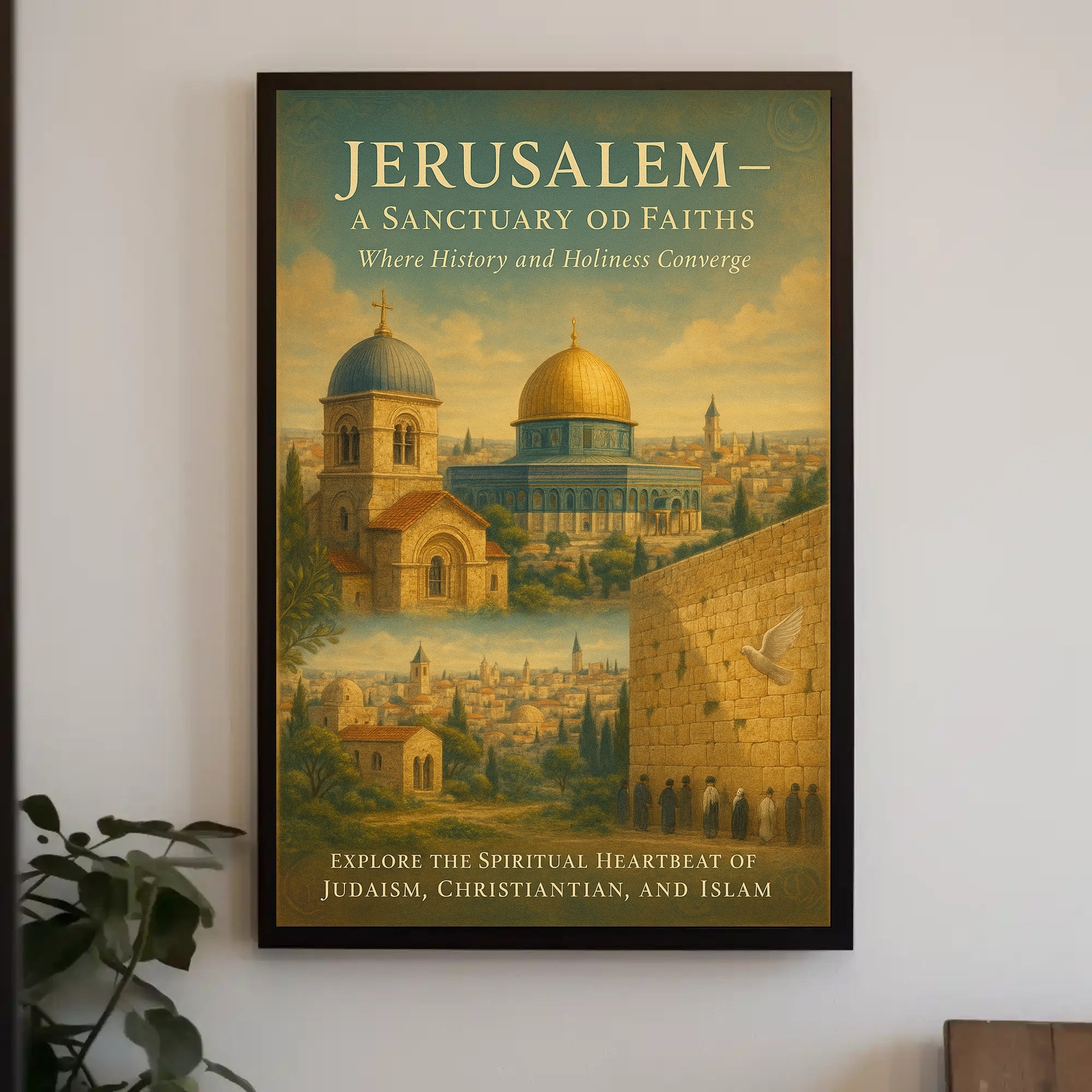 Jerusalem's Interfaith Harmony: A Cultural or Heritage Poster