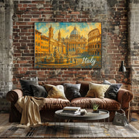 Timeless Italy Watercolor Wanderlust Poster