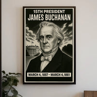 James Buchanan 15Th President Poster