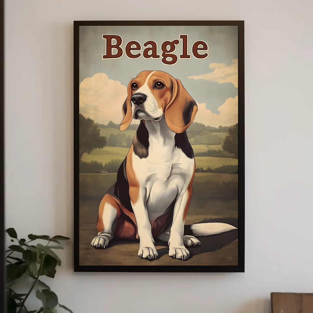Beagle Portrait Poster