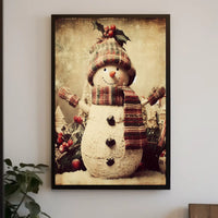Festive Snowman Delight Poster