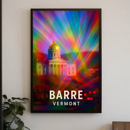 Barre, Vermont A Colorful Perspective Poster