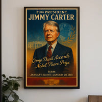Jimmy Carter Legacy Vintage Presidential Poster