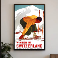 Winter In Switzerland Poster