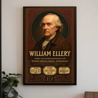 William Ellery Historical Figure Portrait Poster