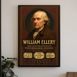 William Ellery Historical Figure Portrait Poster