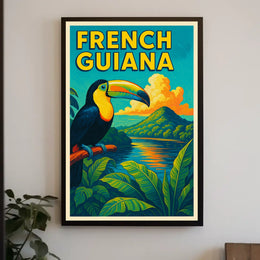 French Guiana Tropical Paradise Poster