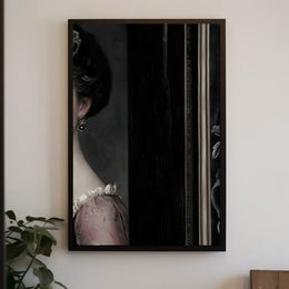 Aristocratic Woman in Vintage Lace Dress Heritage Poster PosterGoat