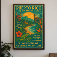 Puerto Rico The Enchanted Island Poster