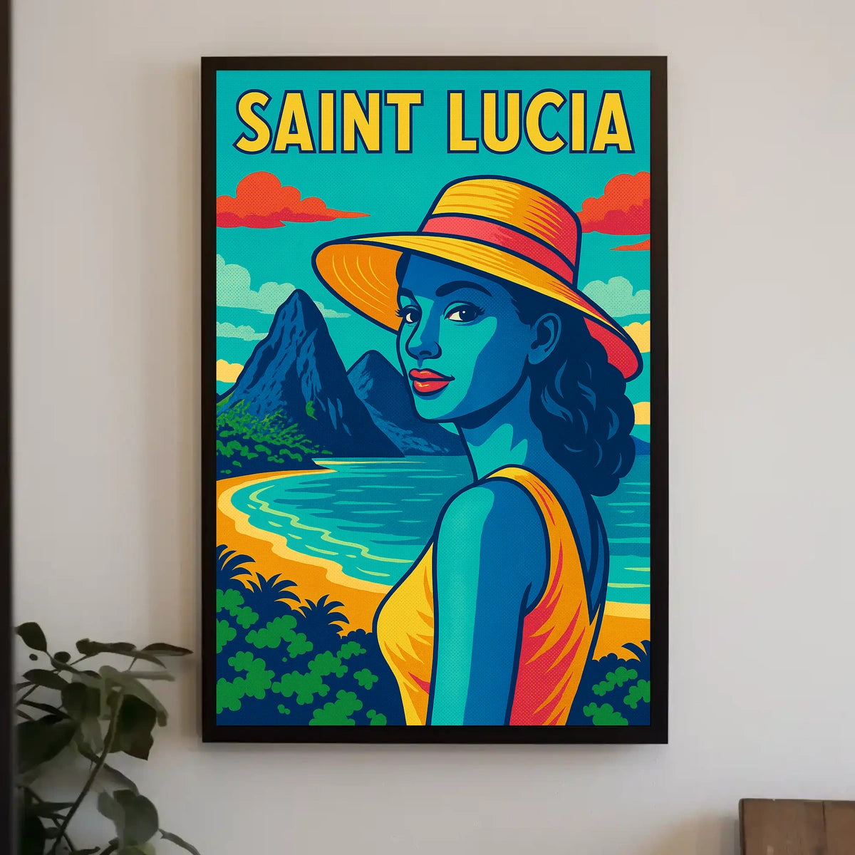 Saint Lucia Tropical Paradise Poster
