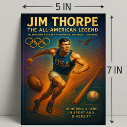 Jim Thorpe The All-American Legend Poster PosterGoat