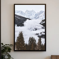 Breathtaking Mountain Landscape Photorealism National Park Poster