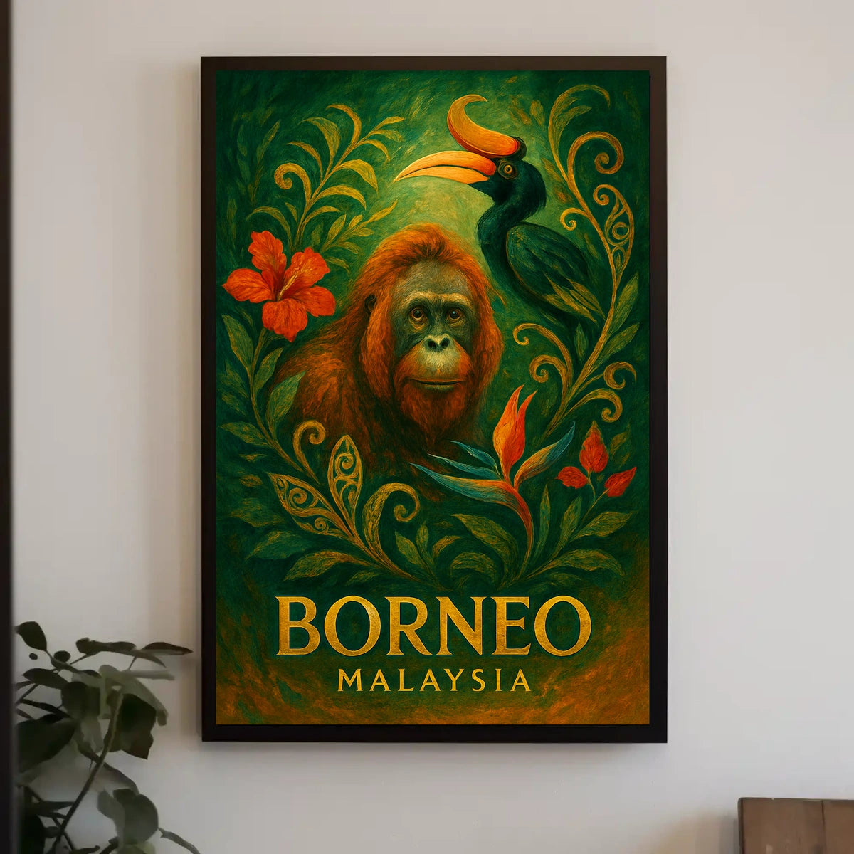 Borneo Wildlife Wonders Poster