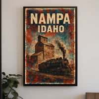 Nampa, Idaho Vintage Railway Vintage Poster