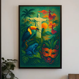 Vibrant Brazil Poster