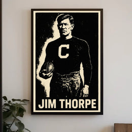 Jim Thorpe Iconic Athlete Poster