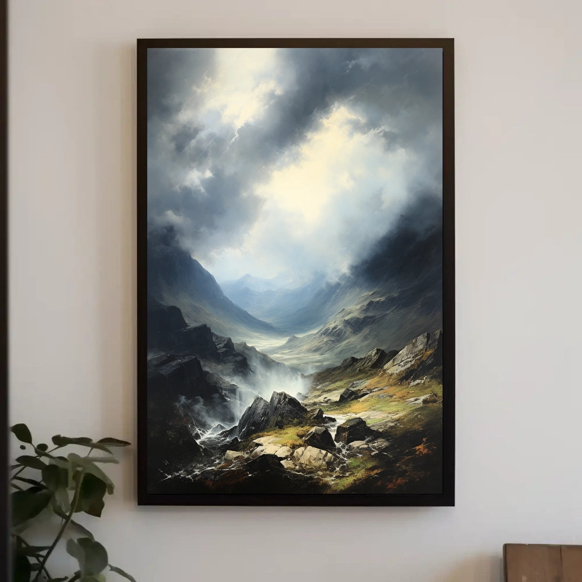 Majestic Mountain Landscape Art Print National Park Poster