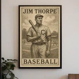 Vintage Baseball Celebration Art Poster