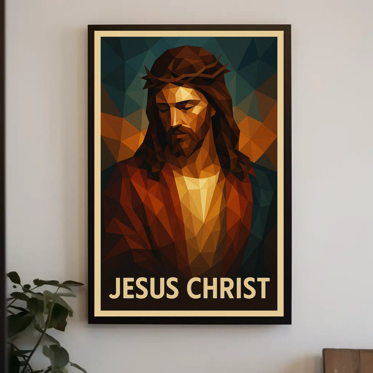 Jesus Christ Artistic Representation Poster