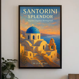 Santorini Splendor Poster