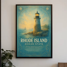 Rhode Island Ocean State Poster