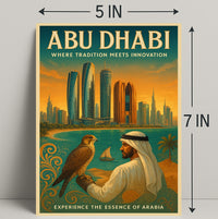 Abu Dhabi Tradition and Innovation Cultural or Heritage Poster