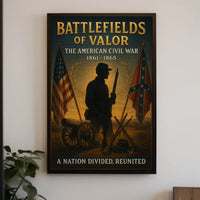 Battlefields Of Valor The American Poster