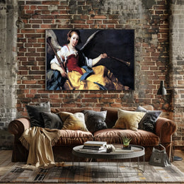 Renaissance Angel with Trumpets Fantasy or Mythology Poster
