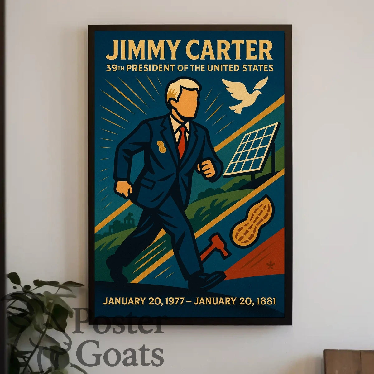 Jimmy Carter Vintage Presidential Poster
