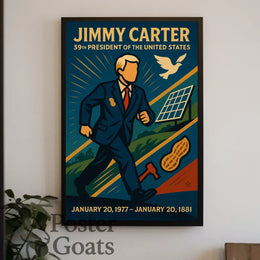 Jimmy Carter Vintage Presidential Poster