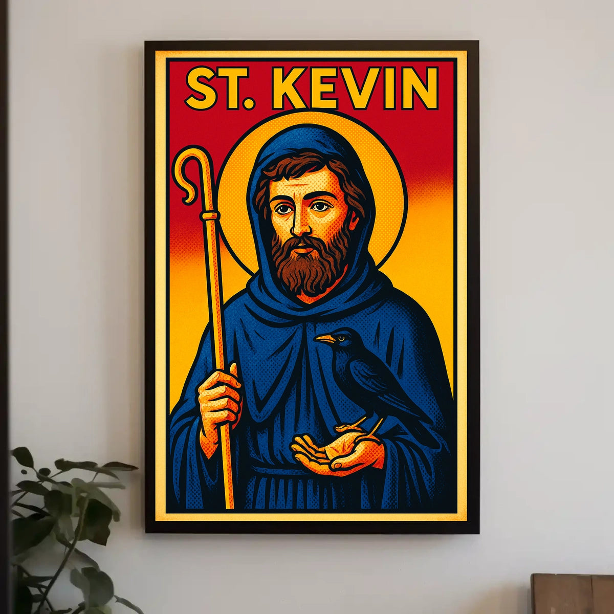 St. Kevin Iconography Poster