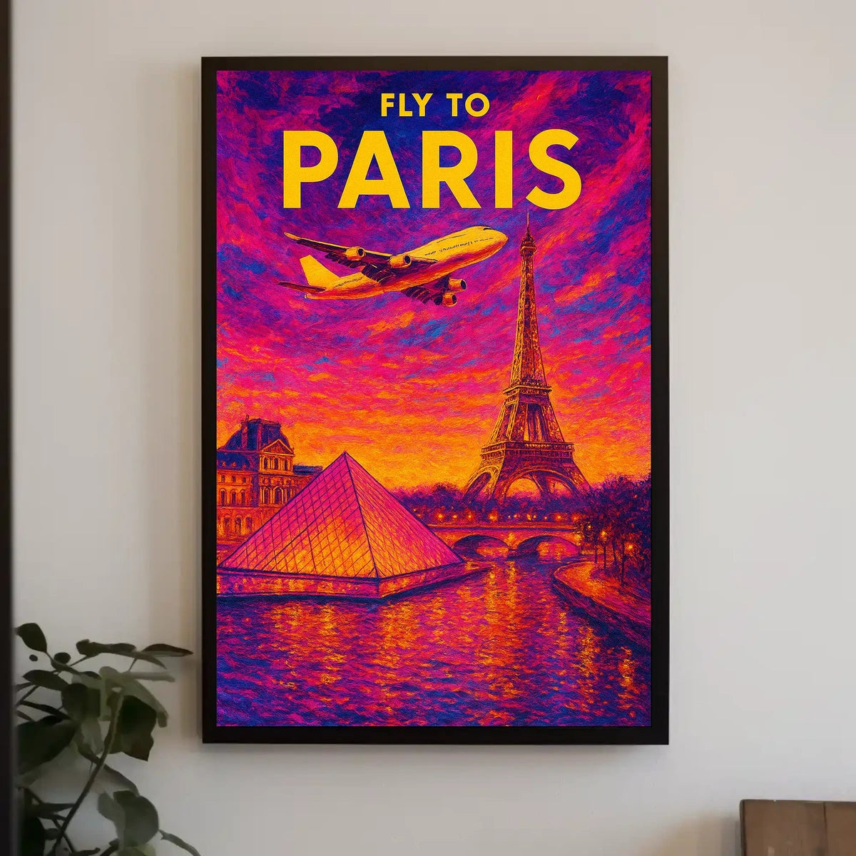 Fly to Paris Poster